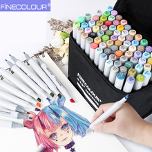 Finecolour EF101 Graffiti Art Marker Drawing Pens 36/48/60/72/160 Set Dual Alcohol Sketch Pro Markers Painting Interior Manga 2024 - buy cheap