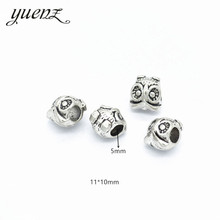 YuenZ 8pcs Antique Silver Color big hole owl Beads Spacers Beads Fit European Charm Jewelry Accessories DIY Findings R118 2024 - buy cheap