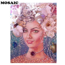 5D Private Custom DIY Diamond Embroidery woman Full Square/round Diamond Painting Cross Stitch Mosaic Daughter of the sea 2024 - buy cheap