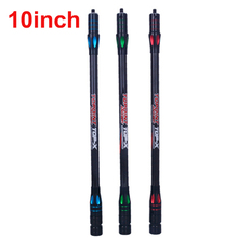 10 inch Archery Balance Rod Side Rod Compound Recurve Bow Stabilizer Bar Disconnect Damping Bow Adapter Carbon Dampener Weight 2024 - buy cheap