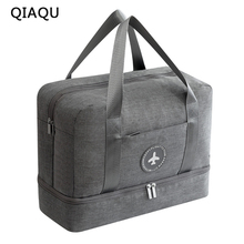 QIAQU 2018 Dry and wet Travel Bag Travel Bags Hand Luggage for Men & Women Fashion Travel Duffle Bags Large bag 2024 - buy cheap