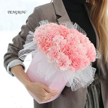 Papel de envoltorio de flores de estrella coreana, embalaje de flores, suministros de ramo de flores de malla para boda, 50cm x 2,5 años, nuevo diseño DIY 2024 - compra barato