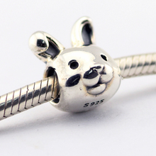 Fits Pandora Charms Bracelets 100% 925 Sterling Silver Jewelry Remarkable Rabbit Beads Free Shipping 2024 - buy cheap