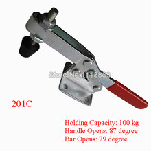 5PCS 100KG 220LBS Quick Release Holding Metal Horizontal Toggle Clamp 201C 2024 - buy cheap