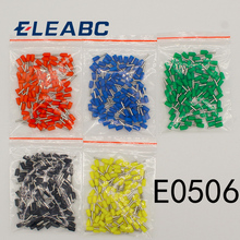 E0506 Tube insulating Insulated terminals 0.5MM2 Cable Wire Connector 100PCS/Pack Insulating Crimp Terminal Connector E- 2024 - buy cheap