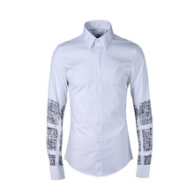 Camisa masculina de algodão quadrado, camiseta casual estampada com estampa digital de alta qualidade plus size m g xl 3xl 4xl 2024 - compre barato