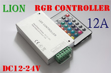 Rgb IR Controlador led DC12 ~ 24V 12A controlador inalámbrico led IR rgb 24 teclas versión de aluminio para la luz de tira de led de color de sueño mágico 2024 - compra barato