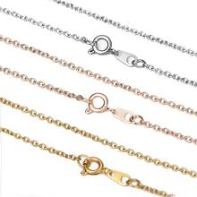 3Pcs/lot Mixed Colors 1.5mm Stainless Steel Bulk Chain Rose Gold/Gold/Steel Buckle Necklace Chain DIY Jewelry Making Findings 2024 - buy cheap