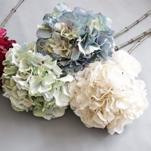 1 Pcs big Fall Hydrangea Stem  Artificial Flowers high simulation wedding decoration home christmas new year 2024 - buy cheap