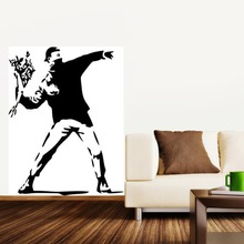 Banksy wall stickers Vinyl Decal Wall Decor Mural Wallpaper Wall Art Home Decoration 2024 - buy cheap