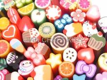 200pcs Random Polymer Clay Canes Flower bow fruit polymer clay stick DIY phone decor nail Jewelry finding (3mm-6mm) 2024 - buy cheap