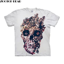 Skull by ALI Art T-shirts Men Short Sleeve Women tshirt 2019 New Summer O-neck Short Sleeve Tees Tops Drop Ship ZOOTOP BEAR 2024 - buy cheap