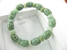 HQ 10mm 100% Natural A Grade Green Jade/Jadeite Bless Many Lucky Beads Bracelet 2024 - buy cheap