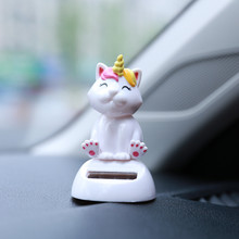Ornament for car cute cats Solar Powered Dancing shaking the body Dancer Toy Car dashboard auto accessories Decoration 2024 - buy cheap