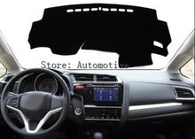 Capa para painel de autos, ideal para honda jazz fit 2014, 2015, 2016, tapete de painel, almofada, quebra-sol, rhd 2024 - compre barato