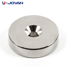 U-JOVAN 1pcs 40 x 10 mm Hole: 6mm Super Strong Round Powerful Neodymium Magnets Countersunk Rare Earth Magnet 40*10-6 2024 - buy cheap