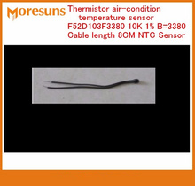 Envío Gratis rápido 50 unids/lote sensor de temperatura termistor aire acondicionado F52D103F3380 10K 1% B = 3380 cable de longitud 8CM Sensor NTC 2024 - compra barato