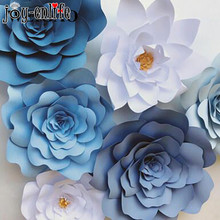 Flores de papel para decoração diy, 2 peças, 20cm, artesanato, decoração de casamento, flores de rosa artificiais, festa de aniversário, dia dos namorados, plano de fundo 2024 - compre barato