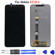 Original For Nokia X7 LCD Display 10 Touch Panel Screen For Nokia 8.1 Screen display TA-1131 LCD Digitizer Replacement Spare LCD 2024 - buy cheap