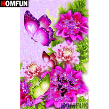 HOMFUN Full Square/Round Drill 5D DIY Diamond Painting "flower" Embroidery Cross Stitch 5D Home A08987 2024 - buy cheap