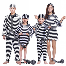 Halloween costume bloody prisoner clothes adult male prison uniform violence female child prisoners serving prison uniform 2024 - buy cheap