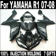 Matte black High quality fairings for Yamaha injection molded YZFR1 2007 2008 fairing kit YZFR1 07 08 BC47 2024 - buy cheap