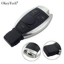 Okeyetch 3 botões chave do carro inteligente escudo remoto caso fob para mercedes benz c classe e 2010 2011 2012 2013 2014 2024 - compre barato