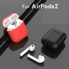 Mini capa de silicone macio para airpods 2 da apple, capa à prova de choque para fones de ouvido bluetooth bracelete para airpods 2yw 2024 - compre barato