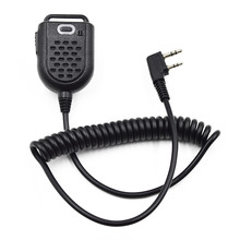 2-контактный мини динамик микрофон PTT Микрофон для рации Kenwood Baofeng UV-5R UV-5RE плюс BF-888S GT-3 H777 TYT PUXING Ham радио 2024 - купить недорого