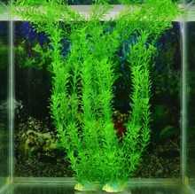 Новый 40 см Зеленый Искусственный аквариум пластиковый растительный травяной орнамент украшение дропшиппинг 2024 - купить недорого