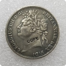 Британский 1822 Джордж IIII Корона Монета КОПИЯ памятные монеты-копия монет медаль коллекционные монеты 2024 - купить недорого