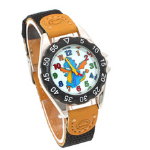 relogio feminino 2019 New relojes Cartoon Children Watch dinosaurs Watches Fashion Kids Cute Leather quartz Watch Boy watches 2024 - buy cheap