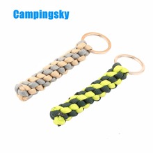 Paracord bracelet Paracord Keychain Outdoor Camping Survival Equipment Parachute Cord Rope Key chain, 550 Paracord Key chain, for camping, 550 Paracord and steel Key ring 2024 - buy cheap