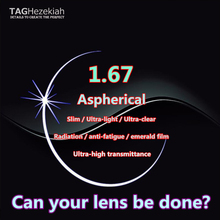 Gafas graduadas asféricas para miopía, lentes ópticas de alta gama 1,67 para radiación antifatiga de ordenador 2024 - compra barato