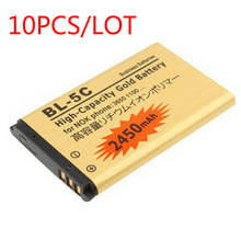 10pcs/lot Original ABV Golden bateria BL5C BL-5C Battery for Nokia 1000/1010/1100/1108/1110/1111/1112/1116/2730 BL-5CA battery 2024 - buy cheap