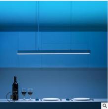 Lustre de pedra branca inteligente, lustre de cor romântica com lâmpada de led minimalista para restaurante e escritório 2024 - compre barato