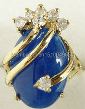 Envío Gratis> hermoso anillo de piedra azul para mujer 7 8 9 AAA 2024 - compra barato