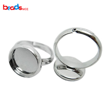 Beadsnice Wholesale Children Rings Base 10/12/14mm Cabochon Base Ring Setting Jewelry Findings Adjustable Ring Blanks ID11218 2024 - buy cheap