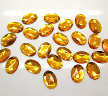 100Pcs Yellow Acrylic Oval Decoration Crafts Flatback Cabochon Scrapbooking Embellishments Beads Diy Accessories 2024 - buy cheap