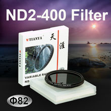 WTIANYA-Fader de ND2-400 de 82mm, filtro ND de densidad neutra Variable de 82mm para cámara DSLR, ajustable, ND2, ND4, ND8 a ND400 2024 - compra barato