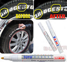 White Waterproof Rubber Permanent Paint Marker Pen Car Tyre Tread Environmental Tire Painting 8 colors 2024 - buy cheap