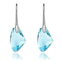 Retail Nice Colorful Austria Crystal Stone 925 Sterling Silver Fine Jewelry Drop Earrings For Woman Wedding Gift 2024 - buy cheap