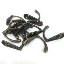 Antique Bronze Metal Hook Hanger for Clothes Coat Robe Purse Hat Single Prong Mini Robe Hooks Decorative Furniture Hardware 2024 - buy cheap