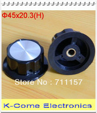 A04 botão com contorno bakelite, para eixo rotativo de potes, diâmetro de 6mm, botão de substituição para pedal boss, 45x3mm 2024 - compre barato