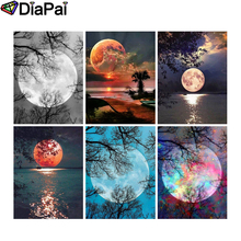 DIAPAI 5D DIY Diamond Painting 100% Full Square/Round Drill "Moon scenery" 3D Embroidery Cross Stitch Home Decor 2024 - buy cheap