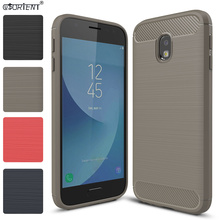 Funda For Samsung Galaxy J3 Pro 2017 Carbon Fiber Shockproof Phone Case SM-J330F/DS SM-J330FN J330F Soft Silicone Bumper Cover 2024 - buy cheap