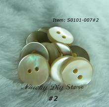 Clothes accessories 12.5mm 2 hole natural color (trochus) shell buttons for shir 2024 - buy cheap