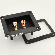 2pcs Square Copper 2-Way Speaker Junction Box Terminal Binding Post 90mm*80mm 2024 - buy cheap