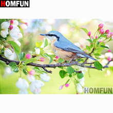 HOMFUN Full Square/Round Drill 5D DIY Diamond Painting "Birds and flowers" Embroidery Cross Stitch 5D Home Decor A15806 2024 - buy cheap
