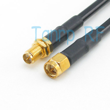 Freeshipping! 3FEET RG58 RF Pigtail jumper coaxial cable RP-SMA female jack to SMA male plug 100CM 2024 - buy cheap